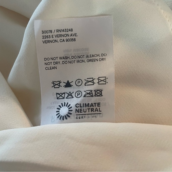 Reformation nera ivory white strapless tiered smocked midi dress 20707 - Picture 11 of 12